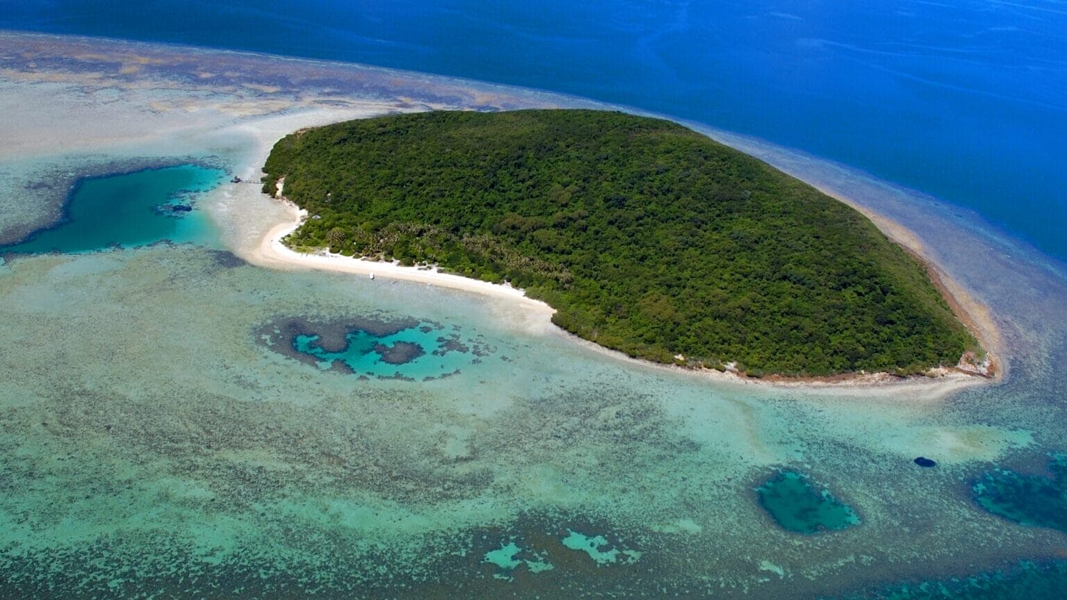 Aerial view of Haggerstone Island, Queensland