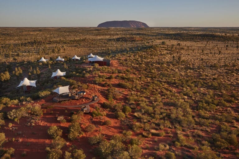 Aerial of Longitude 131 - Ayers Rock, Uluru