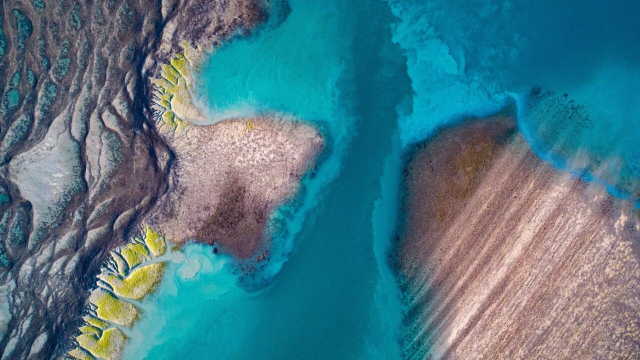 Aerial View of Montgomery Reef, Kimberley
